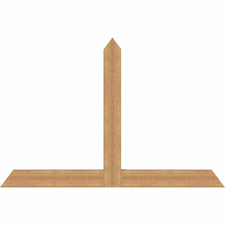 Ekena Millwork Portland Timber Gable Bracket, Western Red Cedar, 72"W x 48"H x 3 1/2"D x 5 1/2"F, 16/12 Pitch GBW072X48X0406POR00SWR